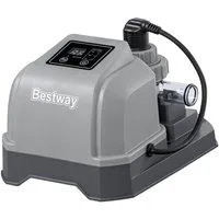 BESTWAY Salzwassersystem Salzwasseranlage Hydrogenic™ 2 g/h – für Pools bis 8.327 l, (Produkt, 1-St), Automatische Chlorerzeugung aus Salz, Anzeige des Salzgehalts