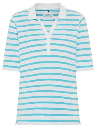 Olsen - Polo Shirt Short Sleeves aruba blue - Gr. - 40