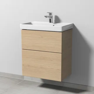 Sanipa 3way Waschtischunterbau zu Villeroy & Boch Avento Waschtisch mit 2 Auszügen, Eiche-Nordic SM62048