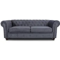 Sofnet Sofa Asti 3, Chesterfield Sofa 3-er, Sofagarnitur, Glamour Couch