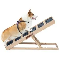FURPAL Hunderampe Einsatzflexible Haustierrampe, 6-Stufen-Leiter mit rutschfestem Design (1-St), für Hunde & Katzen, 4 Höhenmodi (61 cm, 56 cm, 50 cm, 41.5 cm)