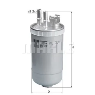 Mahle Kraftstofffilter Ford Mondeo 3 2,0 16V TDCi