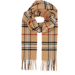 Halsüberkopf Accessoires - Cashmink Schal Karo 30x180cm camel - Gr. - OS