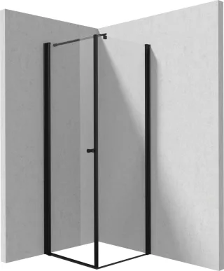 Neuesbad Duschkabine Schwarz 80X80 KTSWN42P + KTS_N38P NB1DEKKNNW08S081