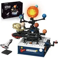 Esun Drehbares Sonnensystem Bauspielzeug, 775 Stück Weltraumforschung Spielbausteine, (Set, 775 St., Komplettset), Bauklötze Set für Kinder 8+ Jahre alt Spielzeug