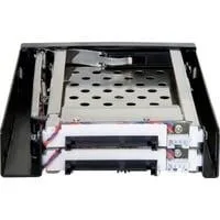 3.5" Wechselrahmen für 2x 2,5" SATA HDD schwarz, Retail