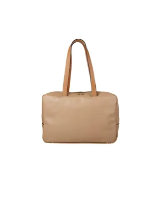 Giulia Monti Schultertasche Petal Hellbraun