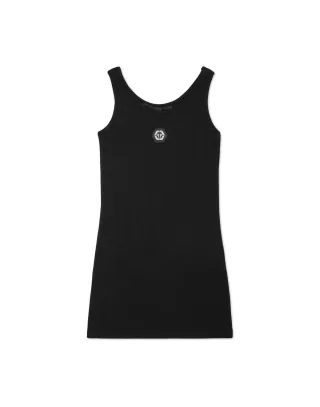 Jersey Rib Tank Top Mini Dress
