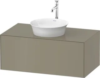 Duravit White Tulip Konsolenwaschtischunterbau wandhängend Stein Grau Hochglanz 1000x550x408 mm - WT WT49760H2H2