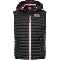 Geographical Norway Steppweste Herren Stepp weste Bodywärmer Outdoor Kapuzenweste Herbst Vest Winter