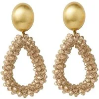 FILIPPA FIRENZE Paar Ohrclips Portofino, Elegante Kristall Ohrclips