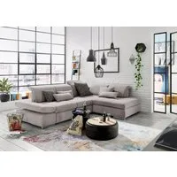 set one by Musterring Ecksofa SO 4100 mit komfortablen Federkern und Kopfteilverstellung, wahlweise mit Bettfunktion und Sitztiefenverstellung, L-Form