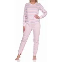 Normann Pyjama Damen Pflegeoverall langarm mit Reissverschluss am Rücken und Bein