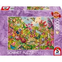 Wunderschöner Schmetterlingsgarten, Puzzle 2000 Teile