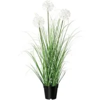 Kunstgras Grasbusch mit Pusteblume Gras, Creativ green, Höhe 78 cm