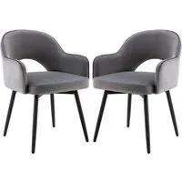 WAHSON OFFICE CHAIRS Esszimmerstuhl 2er Set Drehstuhl Samt Modern Küchenstühle Polsterstuhl