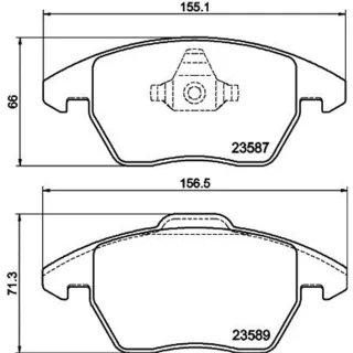 Hella Bremsbel?ge vorne Audi A1 VW Beetle Jetta