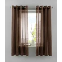 Gardinenbox Gardine (2 St), Ösen, transparent, Voile, 2er Set Transparent »Basel« Bleiband Store 20332TR2