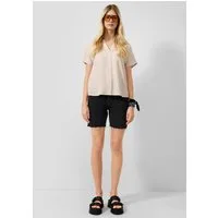 QS Jeansshorts Jeans-Hose MOM Bermuda-Jeans Mom / Relaxed Fit / High Rise