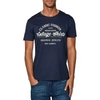 riverso T-Shirt Herren Printshirt RIVLeon Regular Fit (1-tlg) Kurzarm Tee Shirt mit Rundhalsausschnitt aus 100% Baumwolle