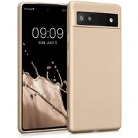 kwmobile Handyhülle Handyhülle für Google Pixel 6a Hülle, Silikon Case metallisch schimmernd - Schutzhülle Cover