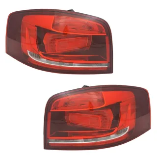 Facelift Nachrüst- Rückleuchten SET für Audi A3 S3 8P ab 2003- "Kirschrot"