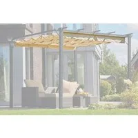 KONIFERA Pavillon-Ersatzdach für Pergola "Tilos 3x3", 180 g/m², Stoffmaß ca. 240x240cm, mit PU-Beschichtung