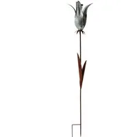 HTI-Living Gartenstecker Blumenstecker Rostoptik Blüte Celia (Stück, 1-St., 1 Blumenstecker) Gartenstecker Dekostab floral Metall