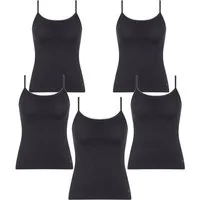 sloggi Spaghettitop Pure Comfort (5-tlg) Frauen Ärmelloses Shirt