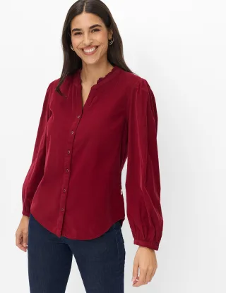 Brax Damen Bluse Style VIOLET wine red, dunkelrot, Gr. 36