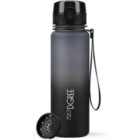 720°DGREE Trinkflasche Trinkfl. uberBottle Multic. softTouch m.Sieb stone gr./onyx bl. 1l