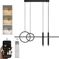 doporro LED Pendelleuchte Hängeleuchte LED Höhenverstellbar mit 3 Farbtemperaturen Luvina-09, CRI≥80, LED-Pendelleuchte