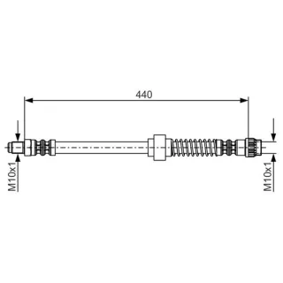 Bosch Bremsschlauch vorne Citroen Peugeot 1987476651