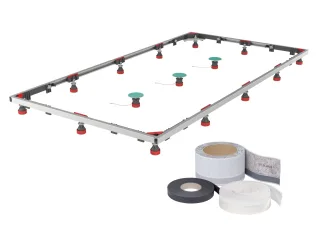 Mepa Duschwannen-Set Montagerahmen SF XL 2S für Stahl-Duschwannen, 182133 182133