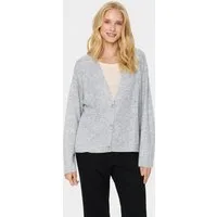 Saint Tropez Strickjacke HayaSZ Cardigan aus Glitzergarn