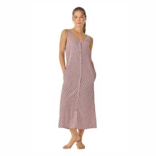 Damen Sommer Lange Ärmellose Nachthaube JJB38
