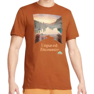 Nike Mountail Trail Logo Braunes T-Shirt