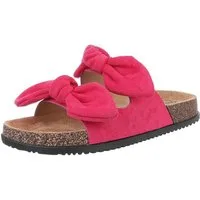 Ital-Design Bequeme Damen-Sandalen mit Bändern für den Sommer Pantolette (89368682) Flach Pantoletten in Pink