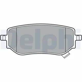 Delphi Bremsbel?ge hinten Mercedes X-Klasse Nissan Navara 2,3