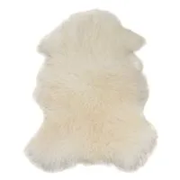 Aves-24 Fellteppich SCHAFFELL Lammfell Naturfell ECHTES 100% Fell 110 bis 120 cm Länge