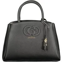 GUESS JEANS Umhängetasche, Stylische Damenhandtasche: Schwarz, vielseitig & praktisch mit Logo