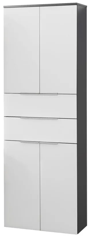 Fackelmann KARA Chess Hochschrank Front 176x60,5x32 4 Türen, 80923 80923
