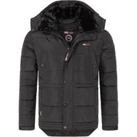 Rock Creek Winterjacke Herren Jacke mit Kunstfellkragen H-393