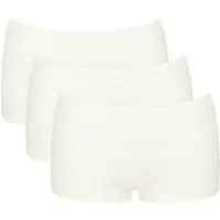 sloggi Panty GO Daily Cotton (3er Pack) Glanz-Effekt Details, elastisch, bequem, Baumwollmix