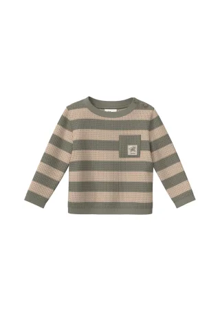 s.Oliver - Strickpullover olive/beige - Gr. - 68