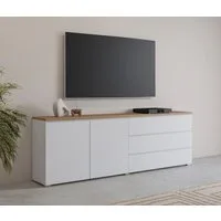 OTTO home Sideboard Modo, Breite 200 cm, moderne grifflose Kommode 2Türen/3 SK, Schubladenkommode mit viel Stauraum, Einlegeböden verstellbar