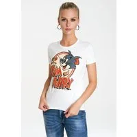 LOGOSHIRT T-Shirt Tom & Jerry-Logo mit lizenziertem Originaldesign