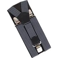 MIRROSI Hosenträger 4cm Breites X-Form mit extra Starken Clipverschluß (hoher Tragekomfort) Länge verstellbar für Damen und Herren