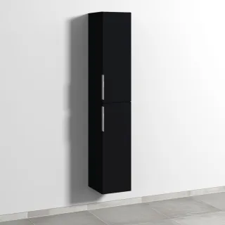 Sanipa 3way Hochschrank mit 2 Türen, Schwarz-Matt UF09108