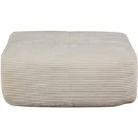 Leawin Sofa Sofas Wohnzimmer Hocker aus Cord weich gepolstert modern, Bequemer Fußhocker mit Schaumstofffüllung ohne Montage